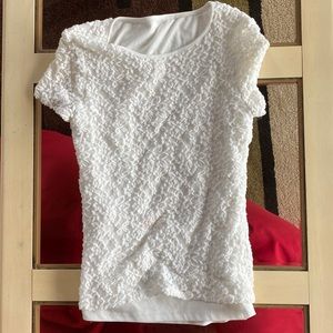 Girls white lace blouse size 12